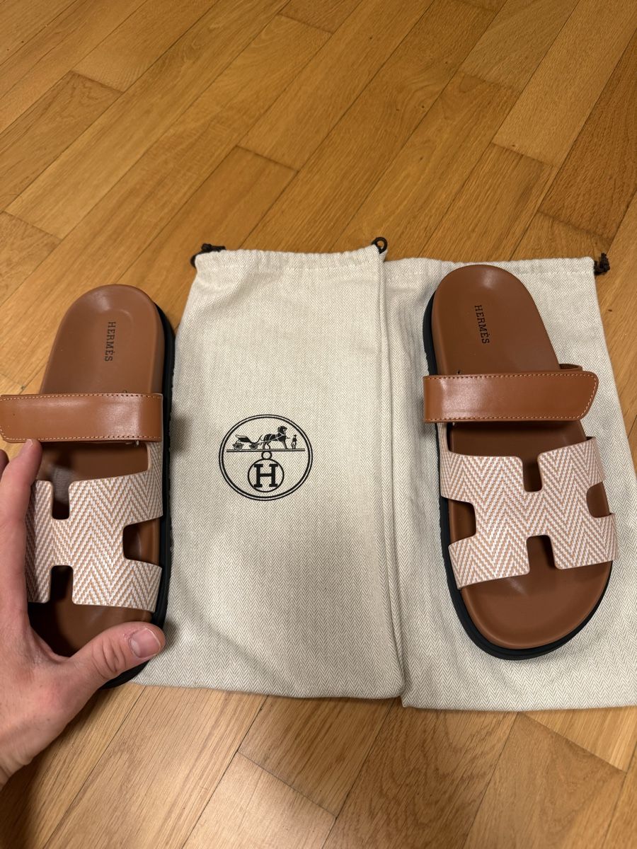 Hermès Herrenschuhe: Hermes Chypre Sandalen Leder – Neu und originalverpackt aus Tann von DicianniLe 2