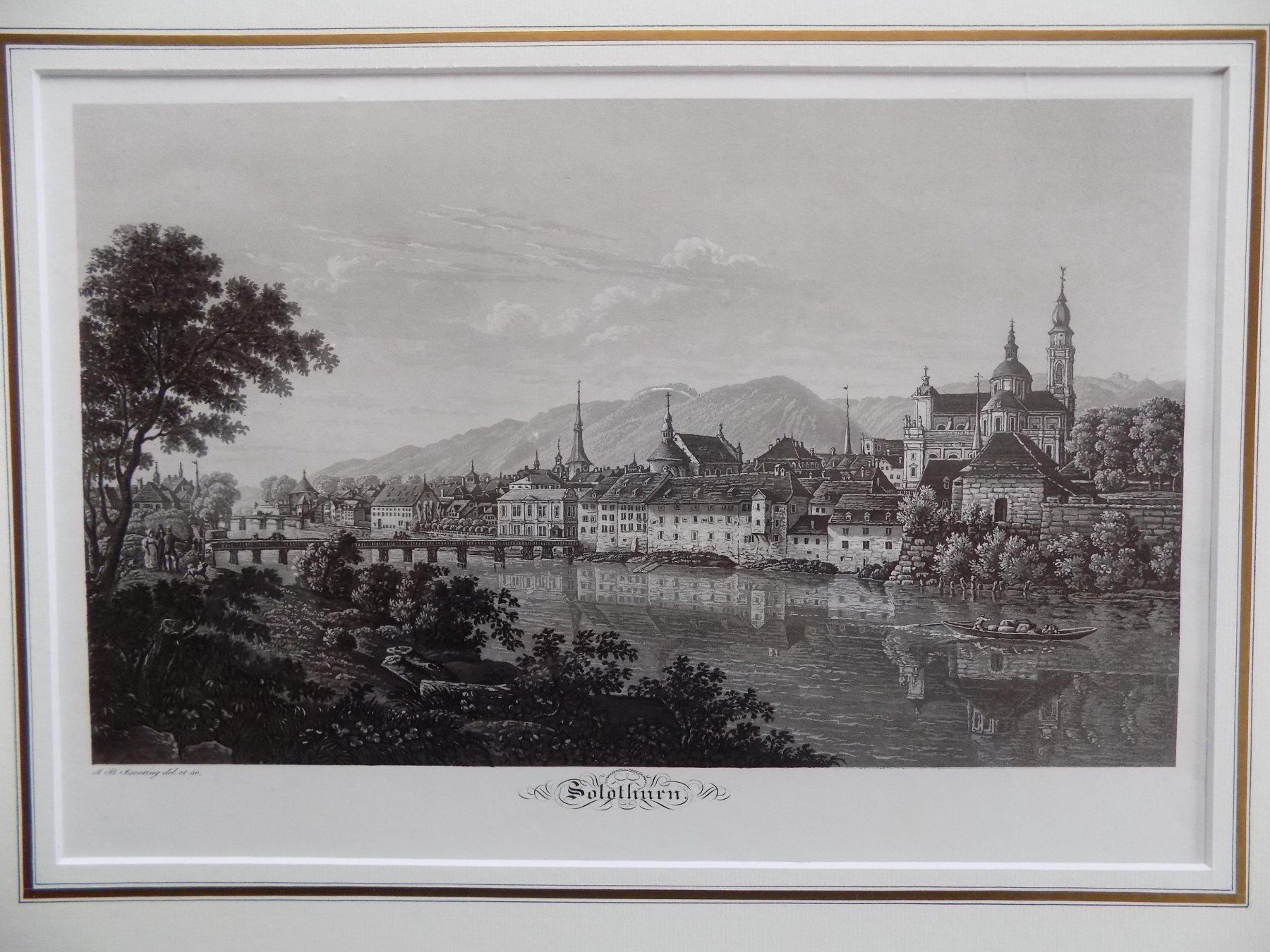 Incisioni: Solothurn von Isenring selten – Usato da Risch venduto da Rischli15 1