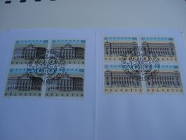 Sondermarken 1990, Postgebäude, FDC Satz + 4erblock, 3 Bel