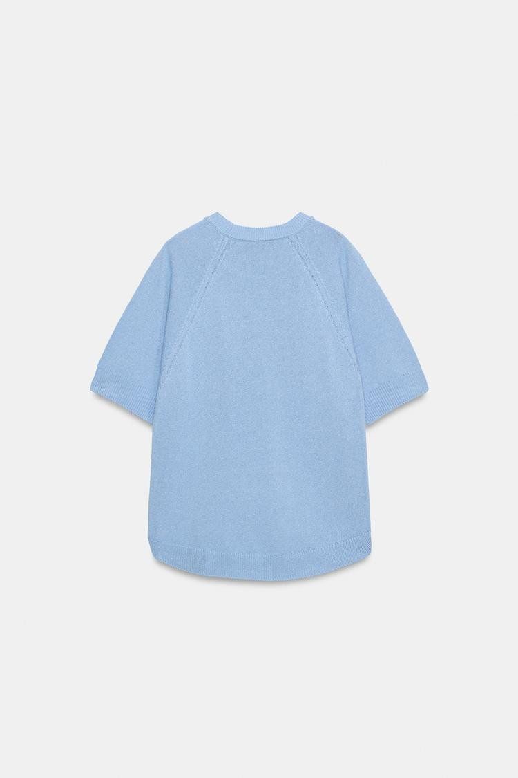 Zara Maglioni & Felpe: ZARA Strickpullover Pullover kurzarm hellblau Gr.M NEU – Nuovo e nell'imballaggio originale da Rotkreuz venduto da beltraum 6