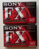 2 Stück SONY FX 90 Audio Kassetten (neu und OVP)