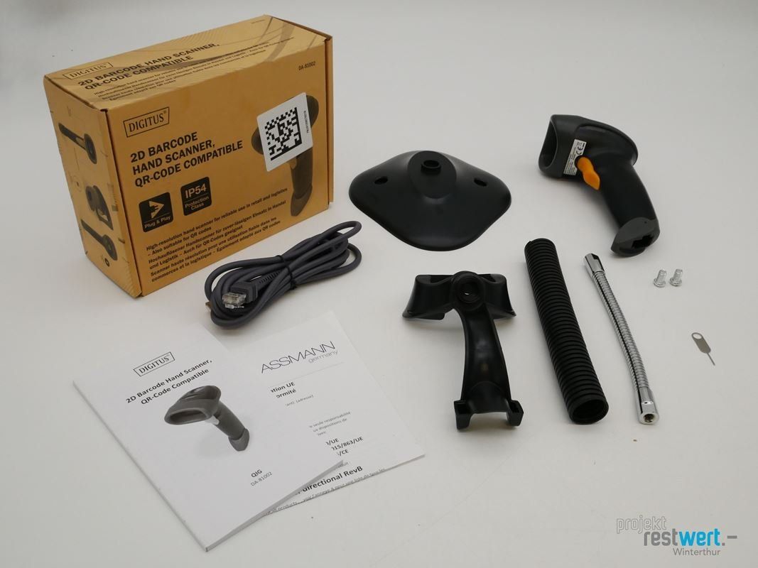 Scanner: DIGITUS QR-Code & 2D Barcode Handscanner, DA-81002 – Nuovo (secondo la descrizione) da Winterthur venduto da Restwert_Winterthur