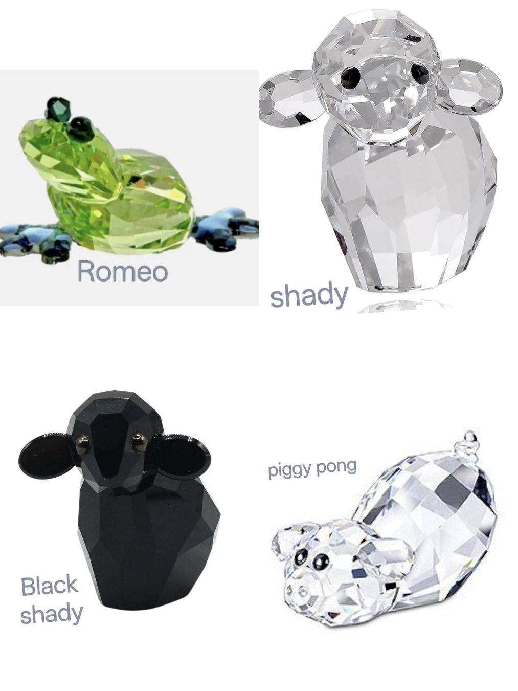 Swarovski Statuette: swarovski lovlots lovlots 4 Stk. – Nuovo e nell'imballaggio originale da Niederhasli venduto da 8155irae