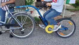 Kinderanhängerfahrrad / Schattenvelo - voll funktionsfähig