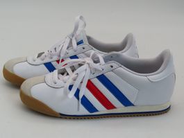Adidas Sneaker (UK 7) Vintage Look Weiss Blau-Rot