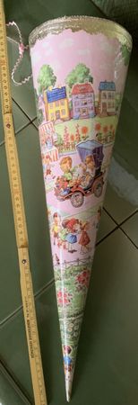 Vintage Schultüte, rosa