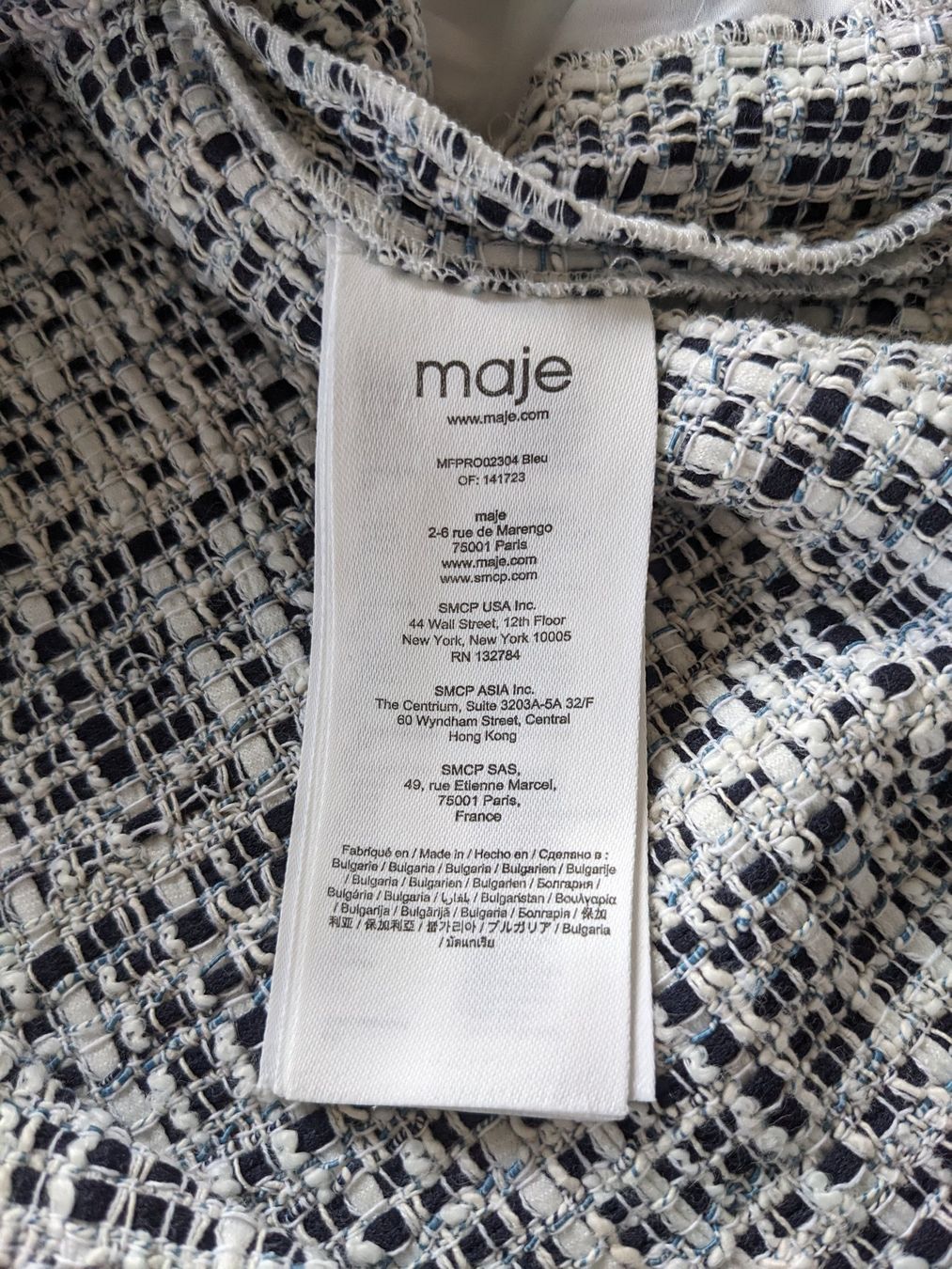 Maje Vestiti: Maje Tweed Kleid S – Usato da Lengnau AG venduto da Nathi88 8