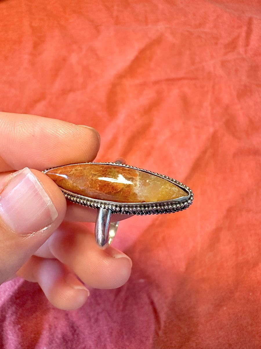 Bagues: Silberring mit braunem Stein – Neuf (Voir description) à Oensingen par Shellybubble1 3