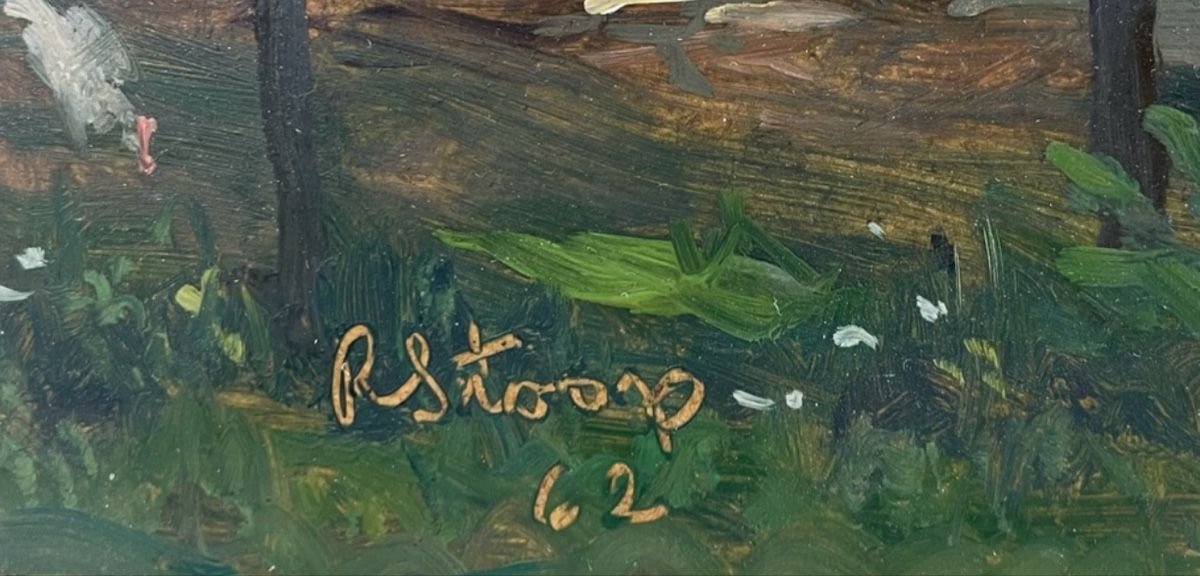 Dipinti: Robert STOOP (1908-1978) | Huile sur bois – Usato da Gampelen venduto da theboywhoworks 3