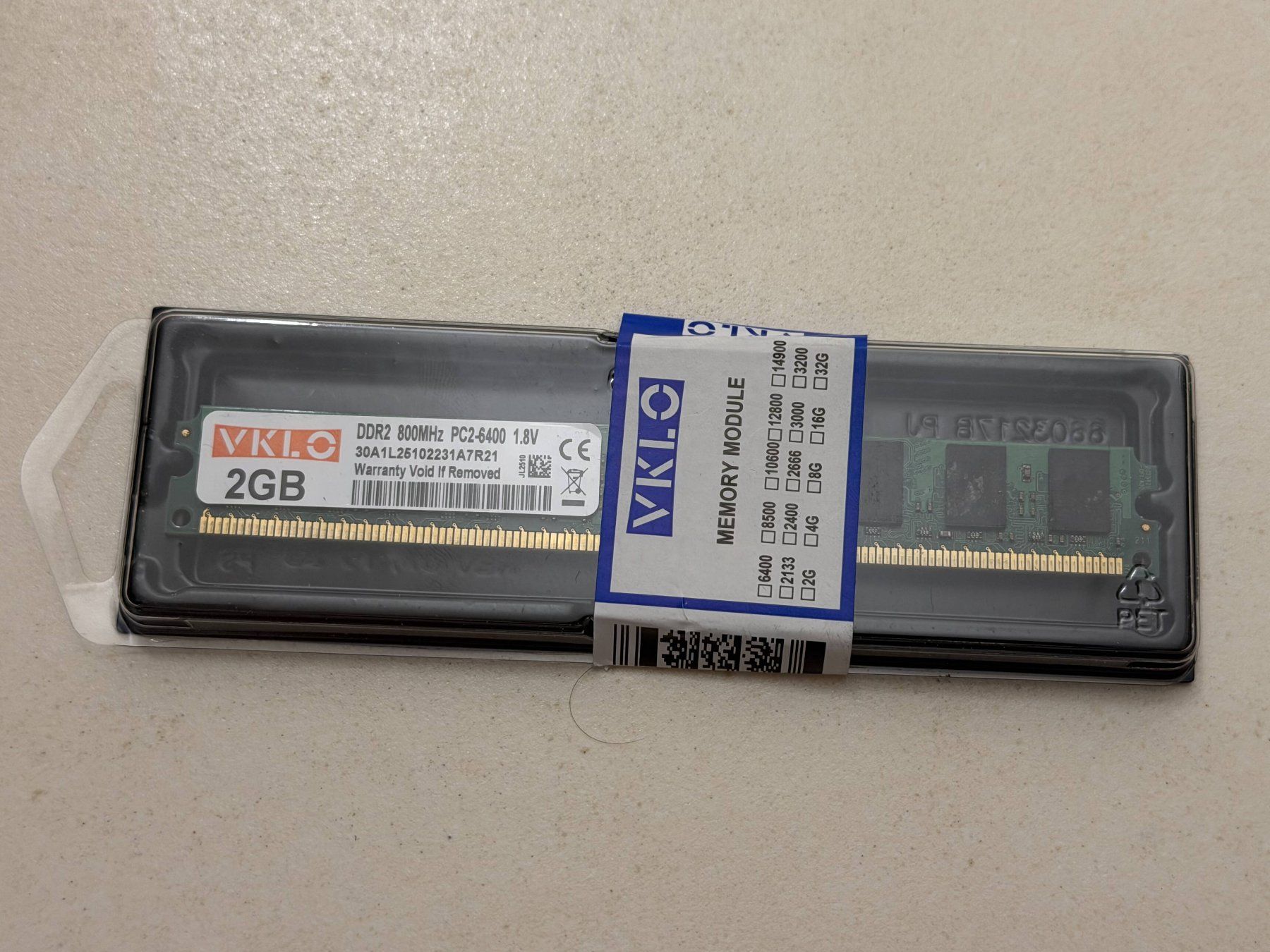 Memory / RAM: 2GB DDR2 800 MHz PC2-6400 RAM – Gebraucht aus Glarus von walkerit 2