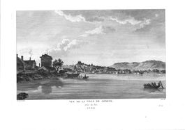 Genève Originalkupferstich von Brandoin 1780