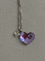 Swarovski Herzanhänger Schmetterling Kette