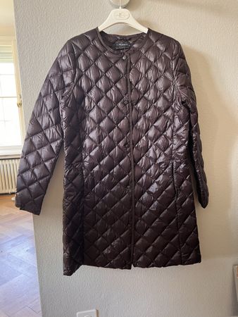 Leichter Steppmantel Globus, Gr. M, braun