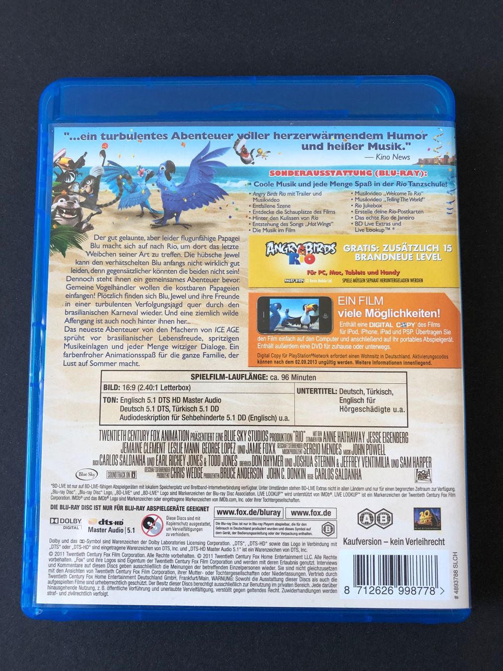 Alle DVDs: Rio (2011) - Bluray + DVD – Gebraucht aus Bern von McFlurry_88 1