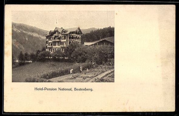 Cartoline postali: AK Beatenberg, Hotel-Pension National – Usato da Berlin venduto da bartko-reher
