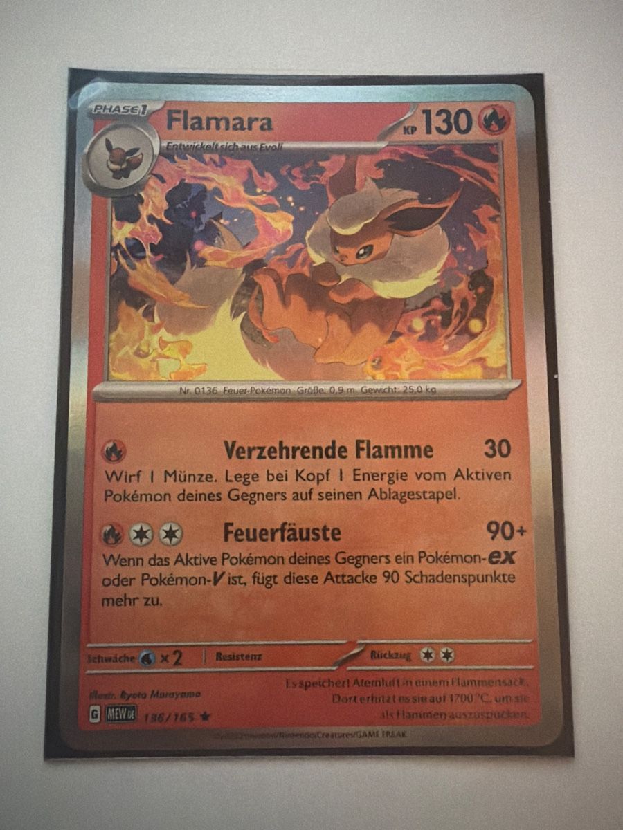 Pokémon Carte collezionabili: Flamara/ 151/ 136-165 – Nuovo (secondo la descrizione) da Tafers venduto da TCG911