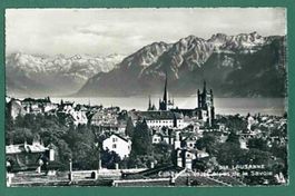 Lausanne, Cathédrale, 1956, gelaufen