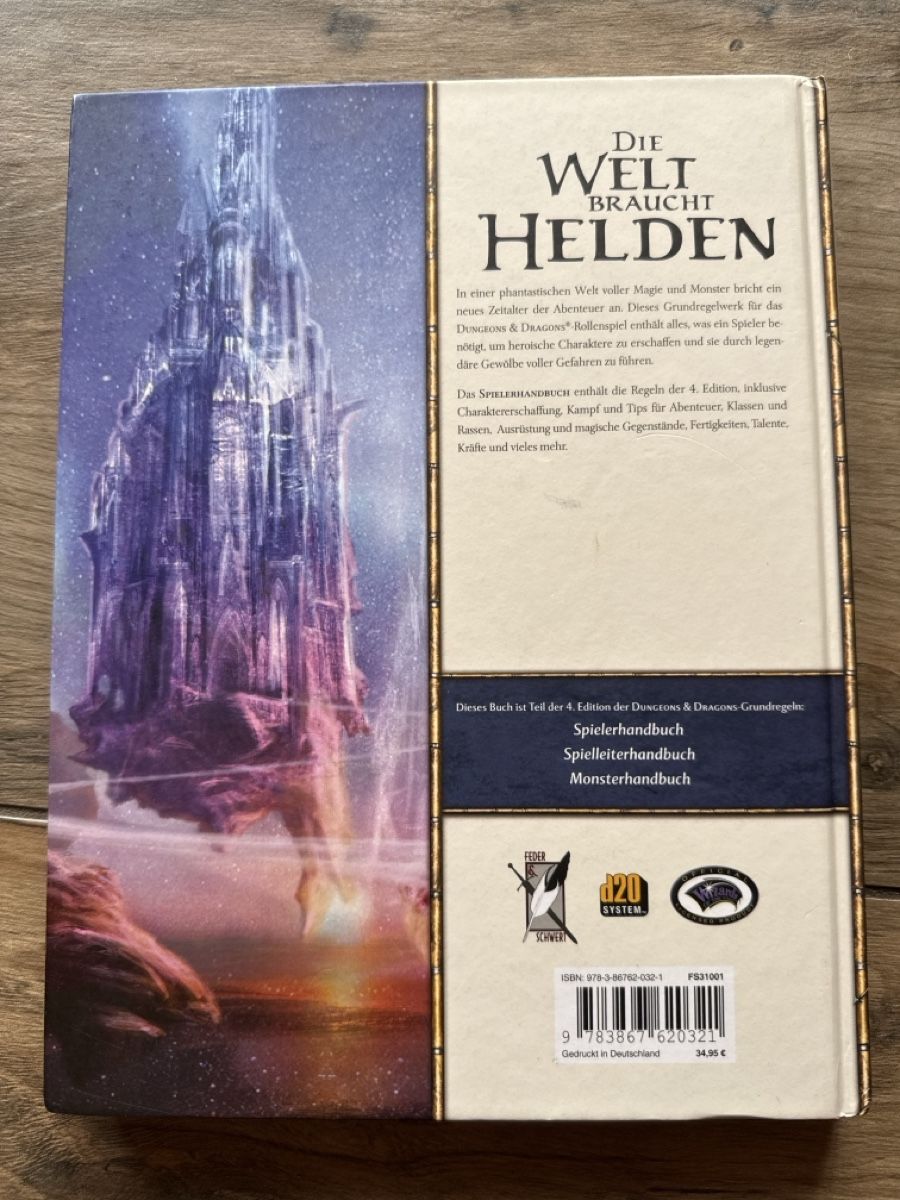 Giochi: Dungeons & Dragons Spielerhandbuch 4. Edition, Top! – Usato da Büren SO venduto da Flomi_4413 1