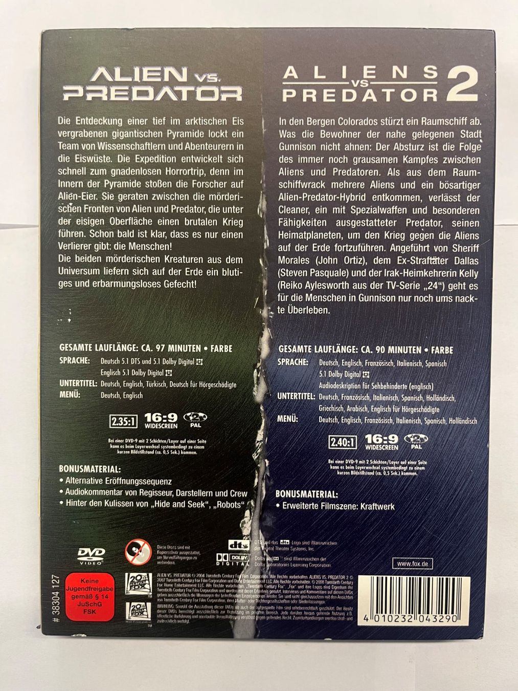 Alle DVDs: Alien vs. Predator Teil 1 und 2 – Gebraucht aus Basel von andipfandi 1