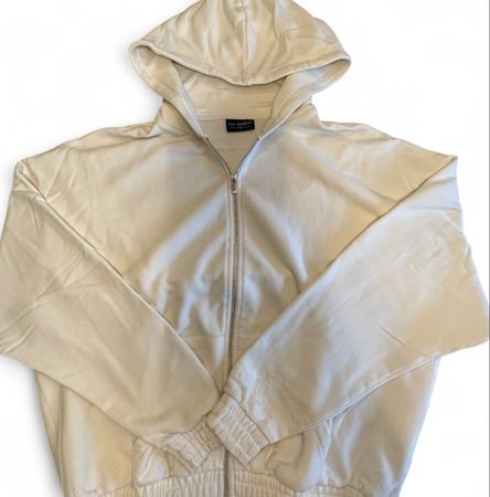 Éré Kapuzenjacke beige mit Reissverschluss