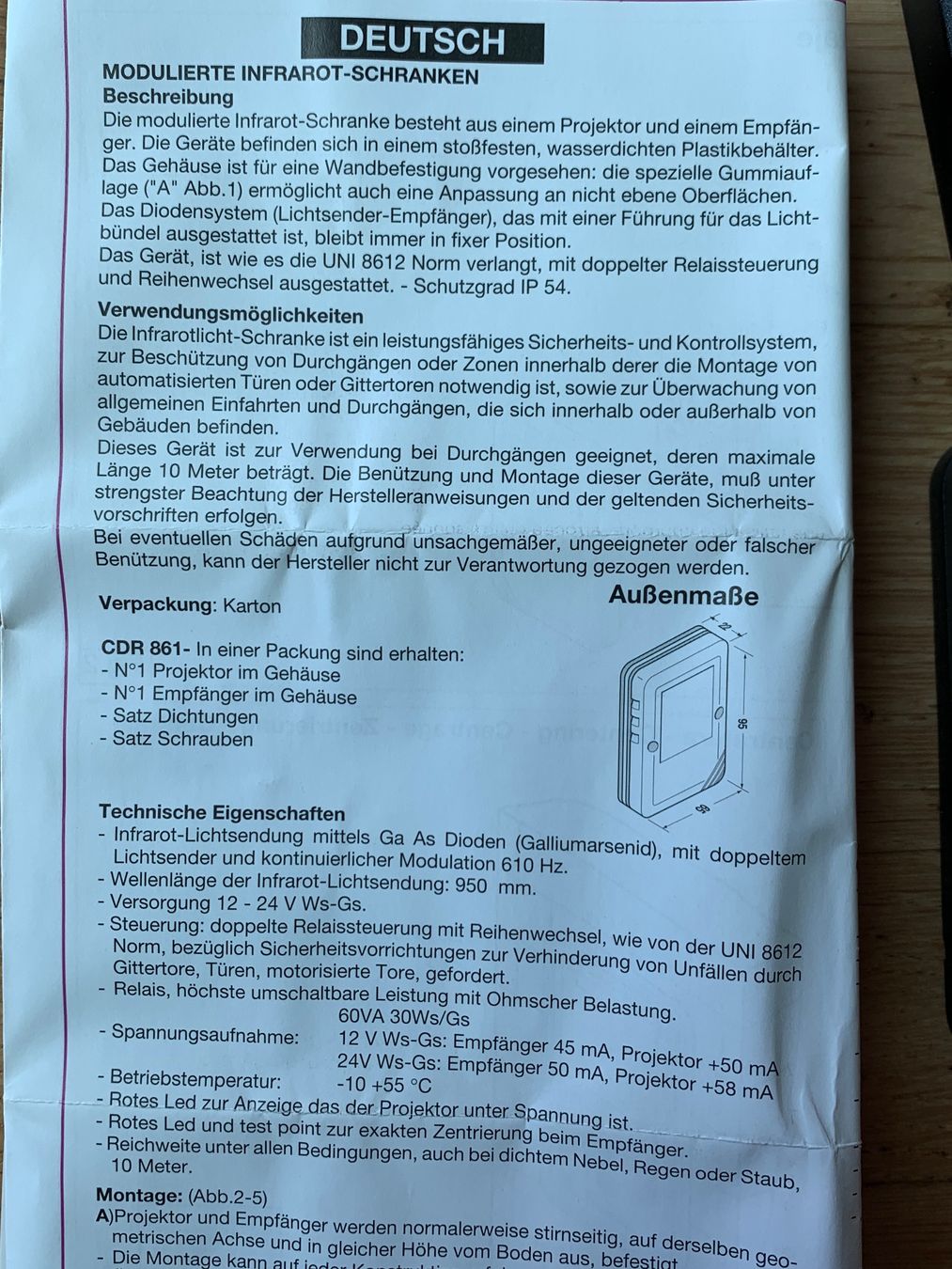 Radios: Infrarot-Schranke, kompakt, neu – Neu (gemäss Beschreibung) aus Wildegg von Elefant42 1