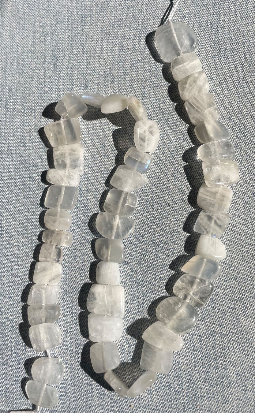 Catenine: exclusiver Mondstein wunderschön,   Strang – Nuovo e nell'imballaggio originale da Leuggern venduto da gemshow 8