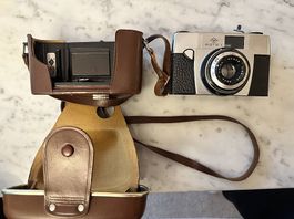 Vintage Kamera Agfa Silette I mit Original Lederetui