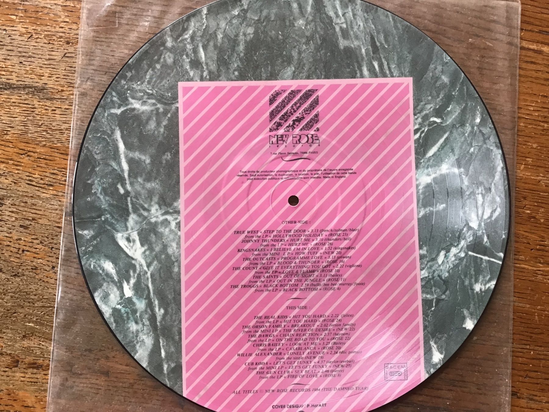 Dischi in vinile: Picture punk rock New Rose LP – Usato da Fully venduto da Ruby97 1