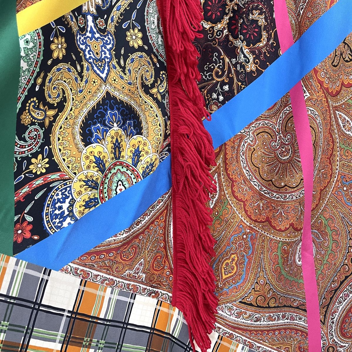 Foulard & Sciarpe: PIERRE-LOUIS MASCIA New Fringe Patchwork Shawl – Nuovo (secondo la descrizione) da Emmen venduto da Nightingale_2022 7