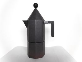 Alessi Aldo Rossi 90er Design Kaffeekocher rar Cupola Conica