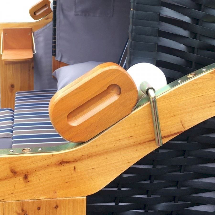 Altro: Strandkorb 3-Sitzer OSTSEE braun/blau – Nuovo e nell'imballaggio originale da Bottighofen venduto da zaap 5