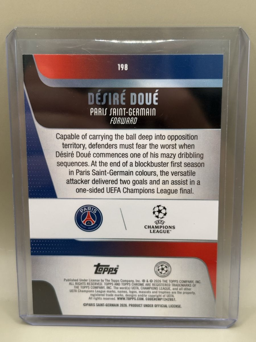 Topps Sammelbilder & Trading cards: Topps Chrome UCC - Desire Doue - Wave Refractor – Neu (gemäss Beschreibung) aus Oberbuchsiten von Bananefrappe93 1