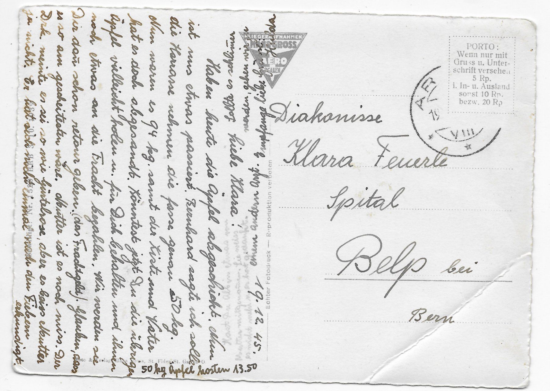 Cartoline postali: Flugaufnahme Arbon mit Umgebung & Bodensee – Usato da Hefenhofen venduto da Richsalz 1