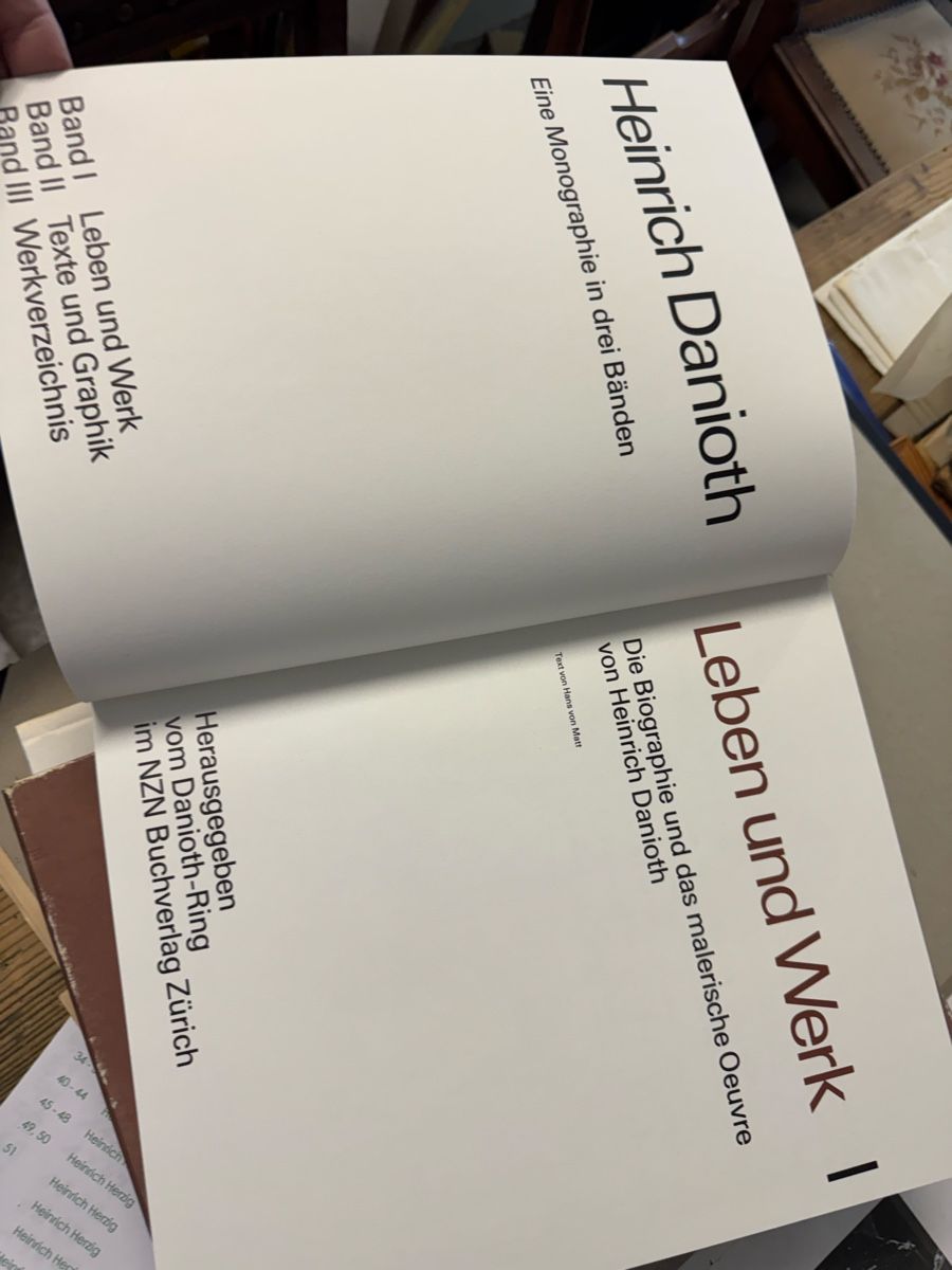 Libri: Heinrich Danioth Leben Werk 3 Bände – Usato da Frasnacht venduto da Kulturpalast 4