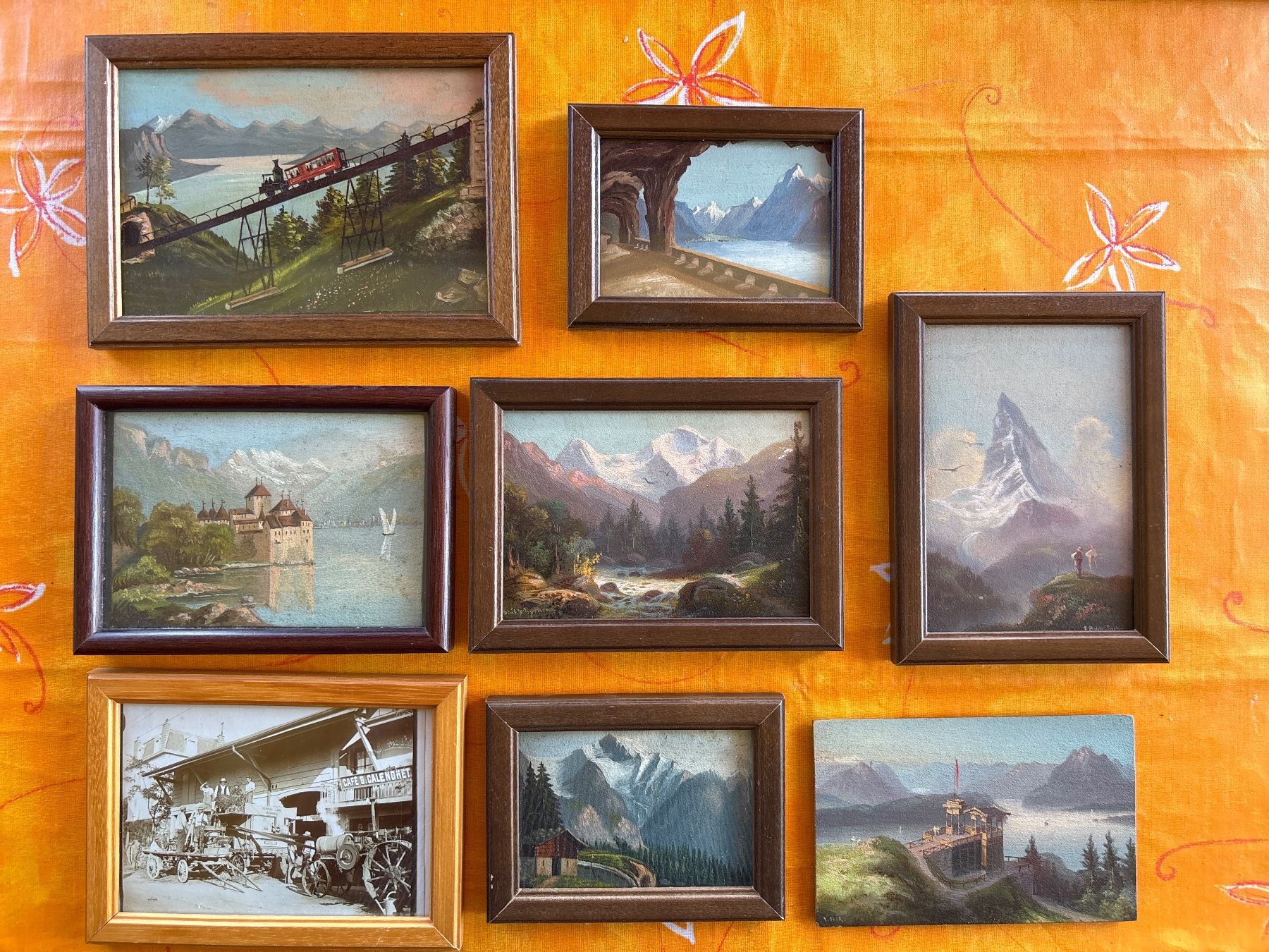Posters & Illustrations: Antike Bilder-Set Bilder gemalt – D'occasion à Genève par Livsonman