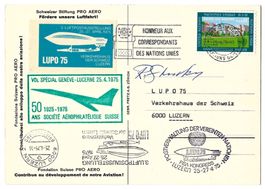 Brief LUPO 75 Kat-Nr. TA 9.e4 mit Vignette LUPO WV 75.3