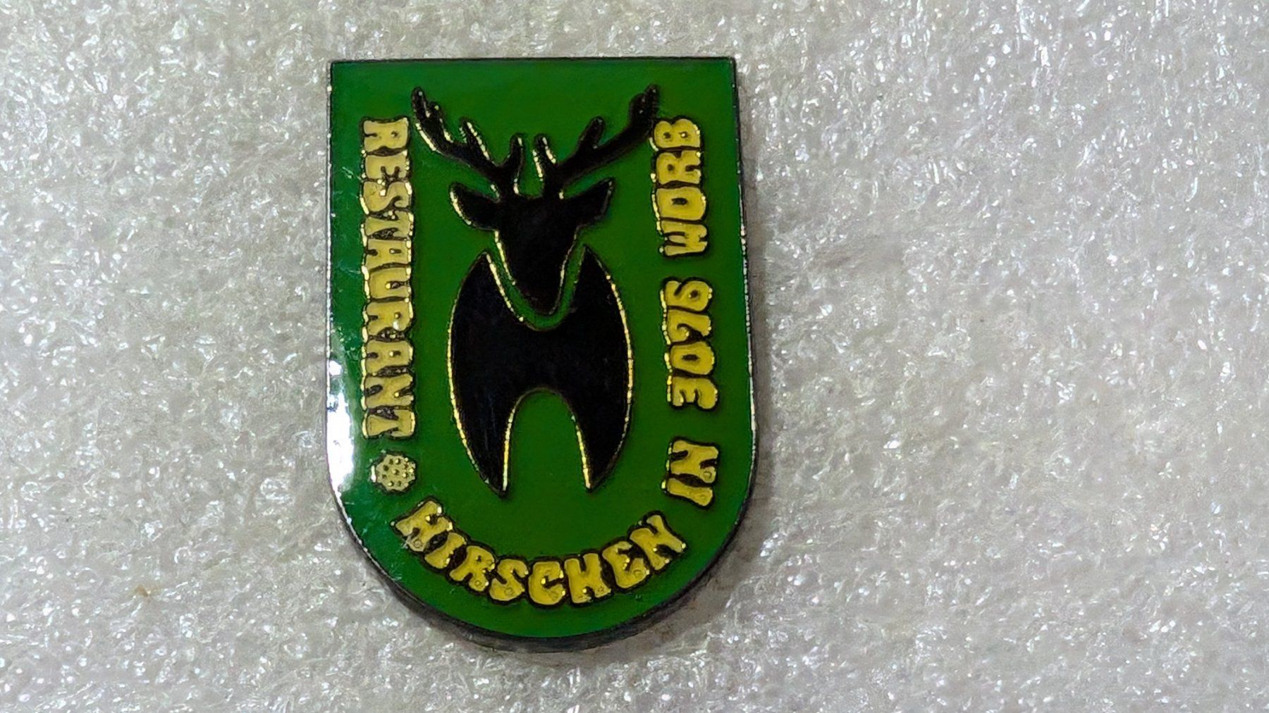 Placchette & Badge: Ansteckpin 169: Restaurant Hirschen Worb – Usato da Oppligen venduto da Pin-Fall-Shop