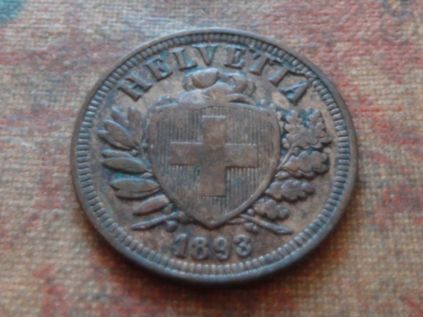 Tutti le monete: 2 Rp. 1893  (E) – Usato da Romanel-sur-Lausanne venduto da Swift13