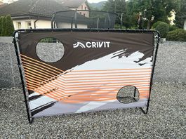 Fussballtor mit Torwand