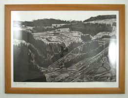 Martin THÖNEN - Landschaft im Emmental - Grosser Holzschnitt
