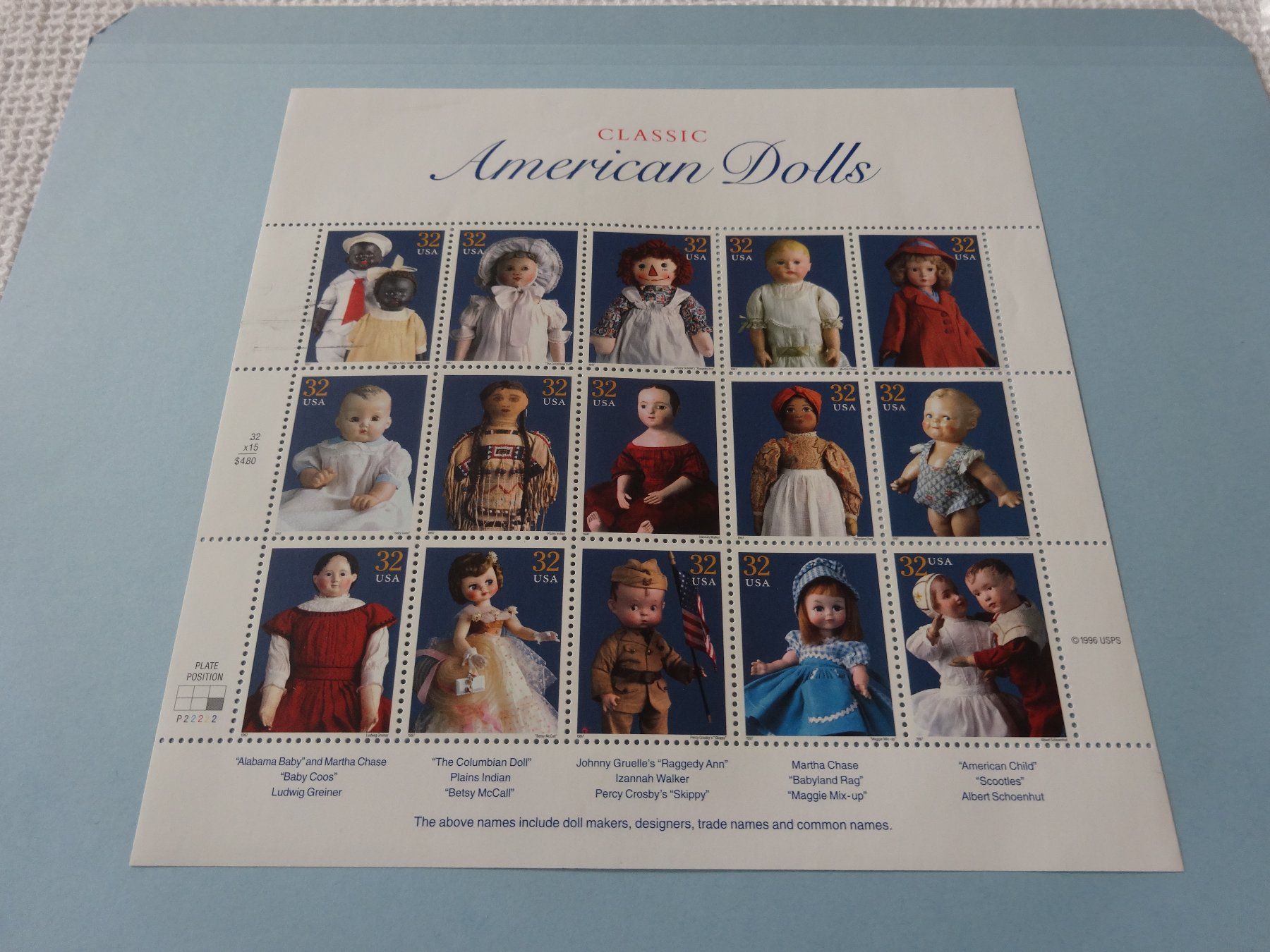 Tutti i francobolli: American Dolls Markenbogen 1996 – Nuovo (secondo la descrizione) da Neerach venduto da jenny062