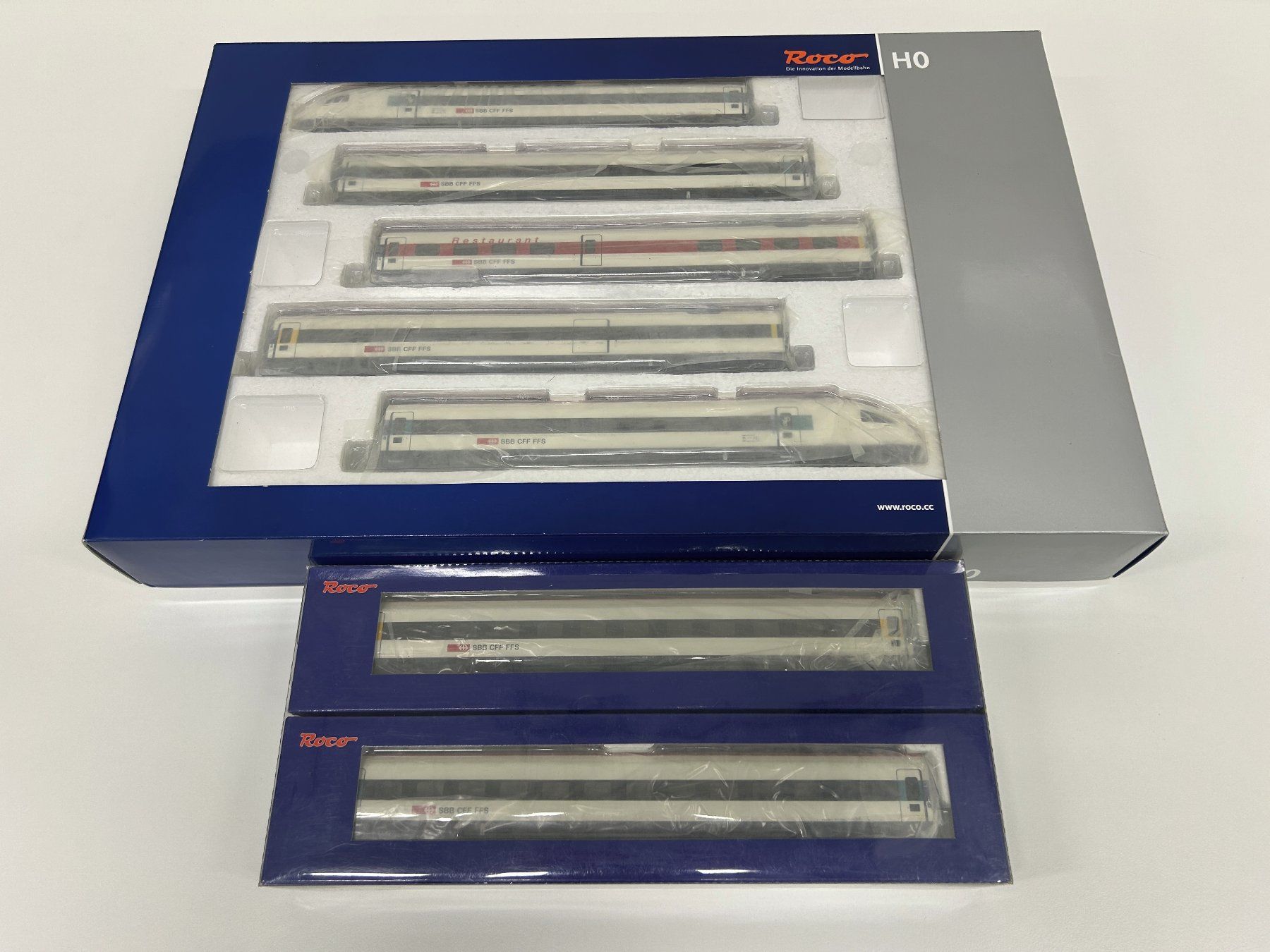 Roco Modellini di ferrovie: ROCO ICN 7-unit full set DC sound – Nuovo e nell'imballaggio originale da Ecublens VD venduto da sun_l587