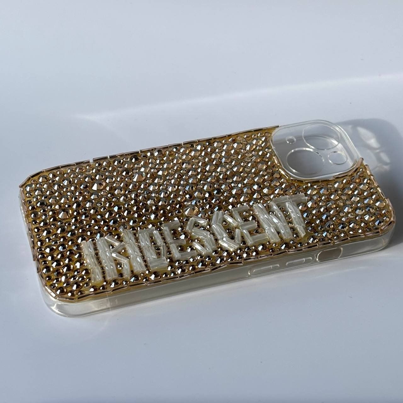 Apple Cover & Protezioni schermo: Strass Handyhülle iPhone gold glamour – Nuovo (secondo la descrizione) da Küsnacht ZH venduto da hof_k5zh 1