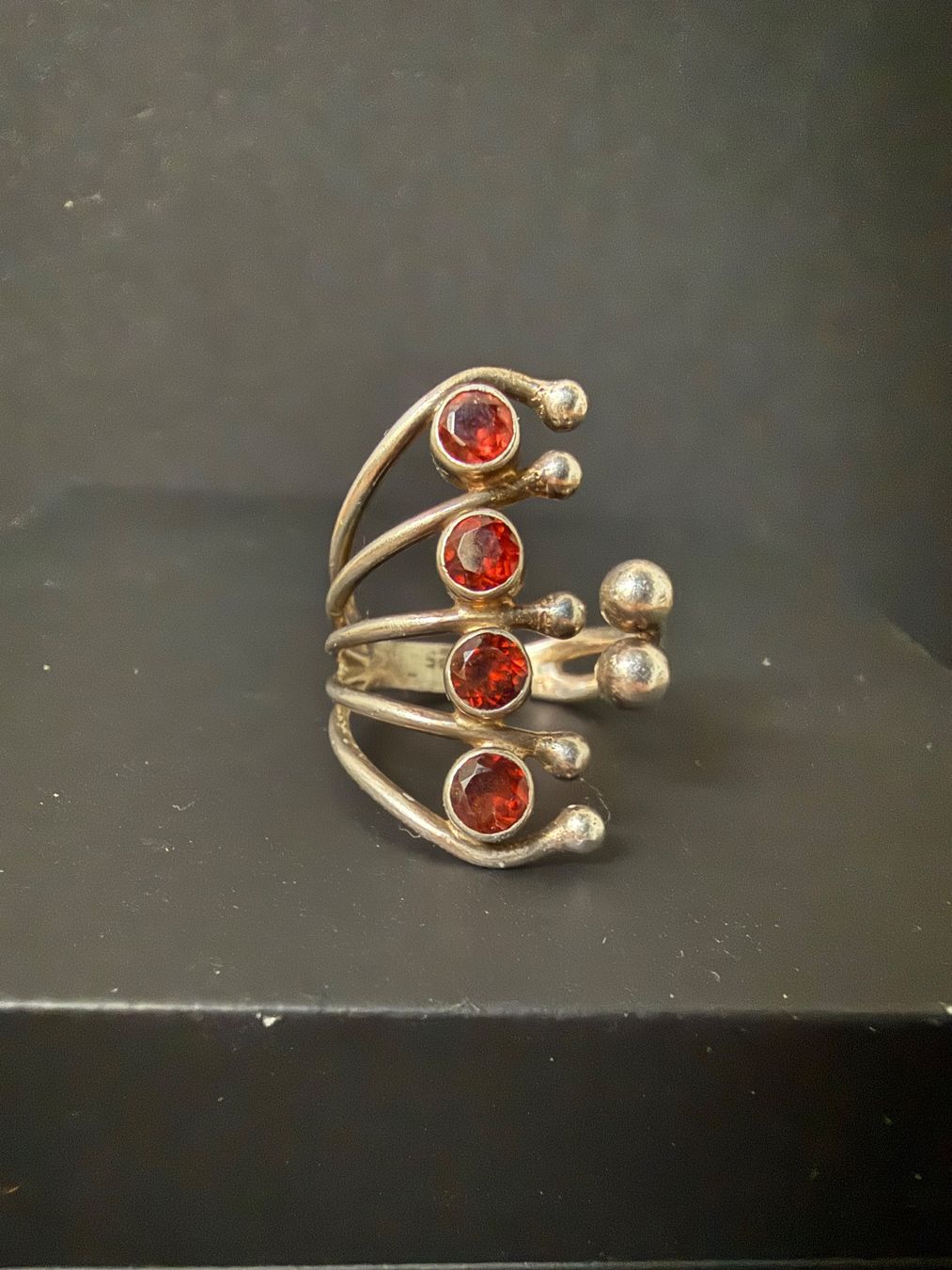 Bagues: Silber Ring mit Granat 925 – D'occasion à Spiegel b. Bern par Rogger72