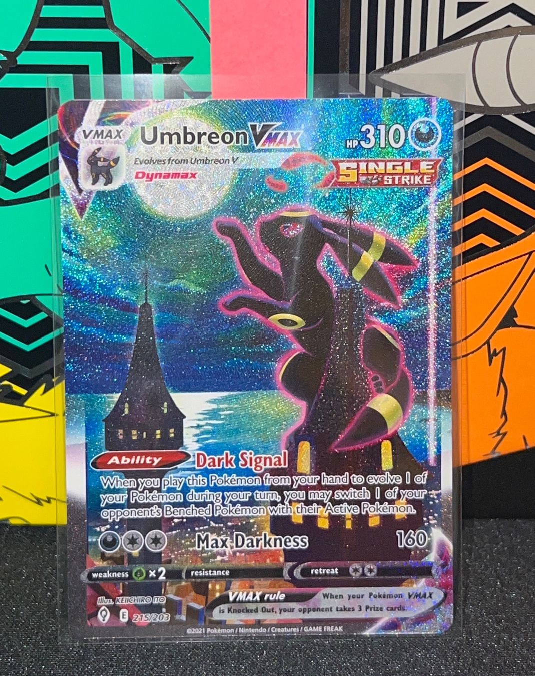 Pokémon Sammelbilder & Trading cards: Umbreon VMAX Alternative Art  Evolving Skies 215/203 – Gebraucht aus Aesch BL von