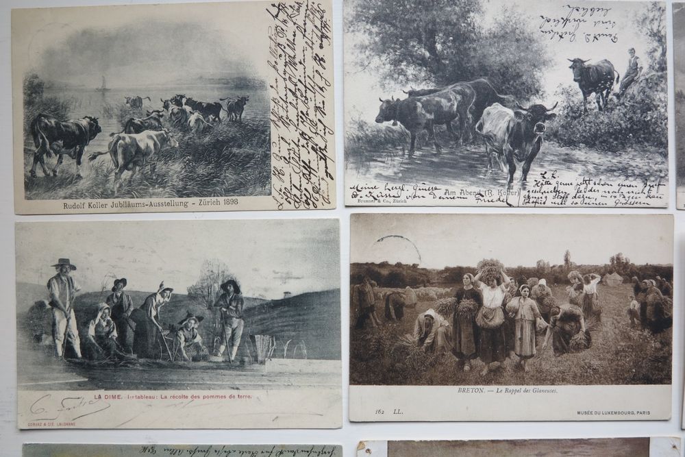12 alte AK Landwirtschaft Bauerntum Künstler inkl 4xR.Koller | Kaufen