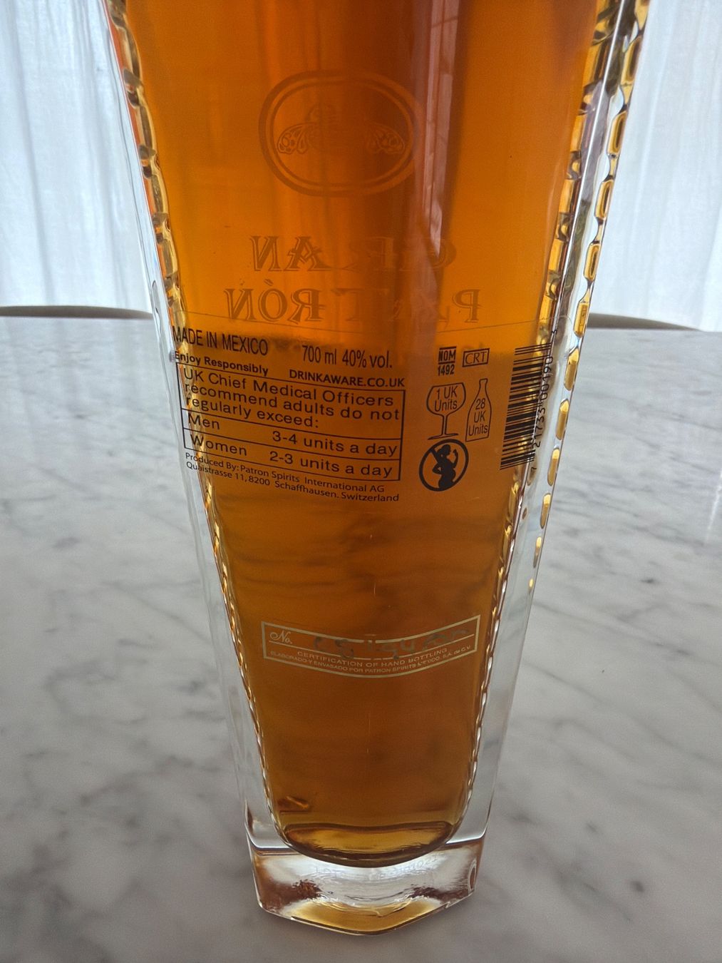 Bevande alcoliche: Gran Patron Piedra Tequila Extra Anejo 700ml 40% – Usato da Roggwil TG venduto da est_r5x7 2