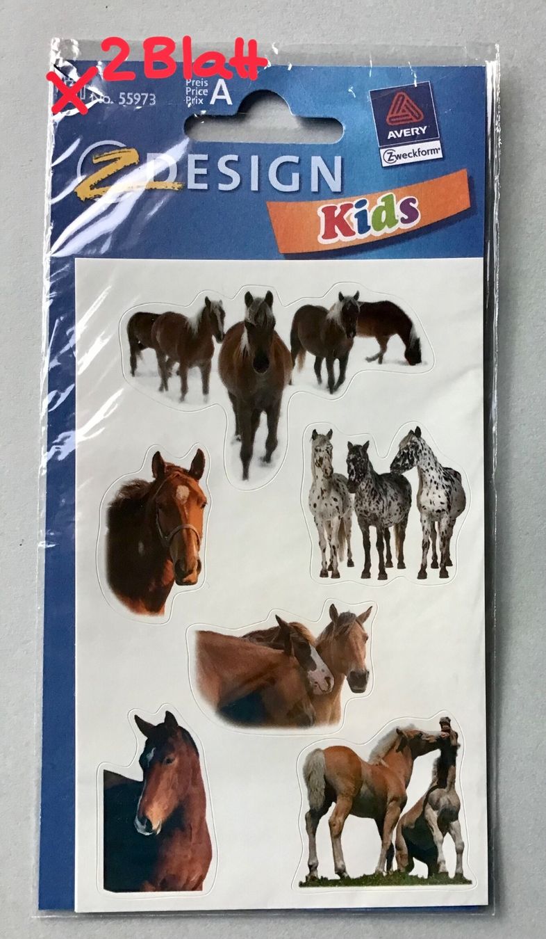Aufkleber: Abzieh-Bilder / Kleberli / Sticker: Pferde – Neu und originalverpackt aus Bubendorf von Alpenheidi