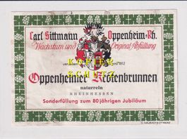 Etikette - Oppenheimer Krötenbrunnen naturrein /bd