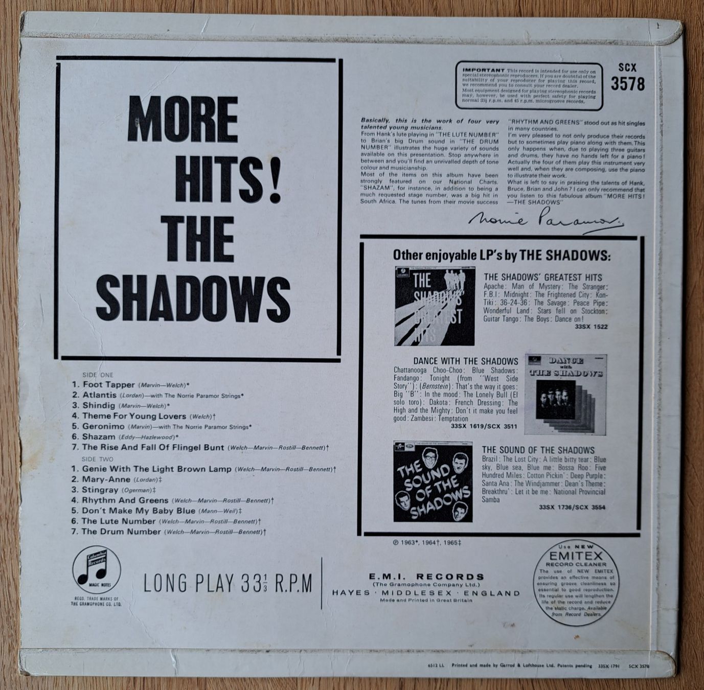 Dischi in vinile: The Shadows - More Hits! – Usato da Meggen venduto da Ricardokoch 1